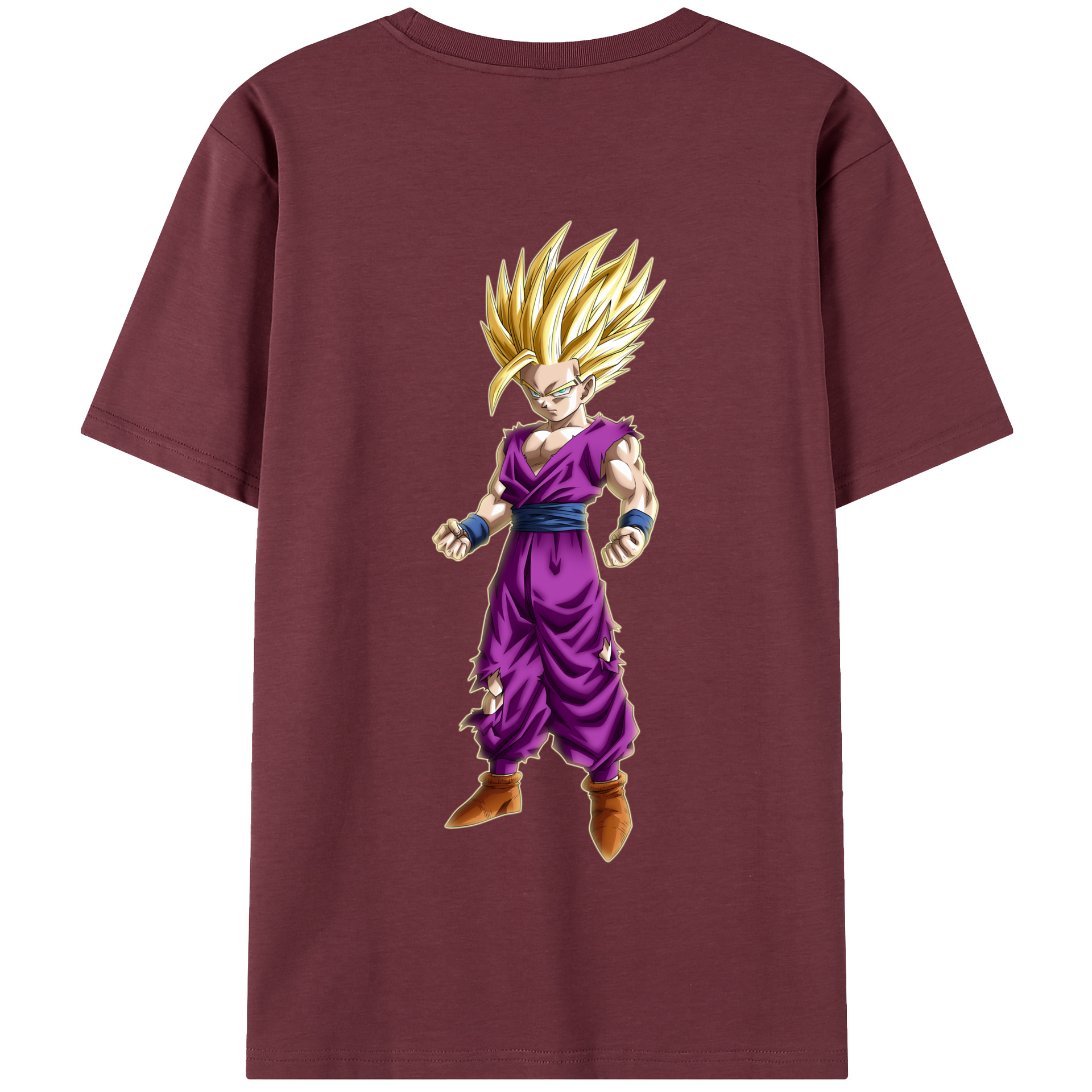（画像用） ドラゴンボール 孫 悟飯（そんごはん）DRAGON BALL Son Gohan 綿100％半袖Tシャツ（背面プリント）
